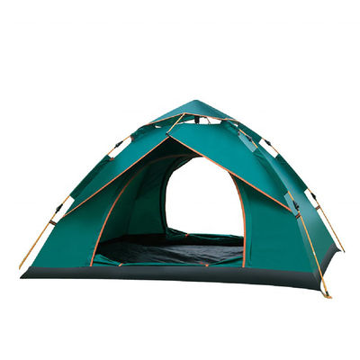 屋外の3-4の人の折るキャンプ テントの両開きドア防水1000mm
