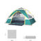 ハイキングのための 2-3 人の家族の即刻の携帯用キャンプ テント