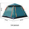 Rainflyの防風のライト級選手が付いている容易な組み立て防水家族のキャンプ テント