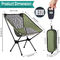 浜のピクニックをハイキングするための携帯用キャンプの軽量のバックパッキングの椅子