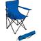 中型の横たわる浜のキャンプの折りたたみ椅子600Dオックスフォードの布の鉄骨フレーム