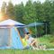 テントの上の防水2-3人家族の破裂音、10S日曜日の陰が付いているキャンプの破裂音のテント